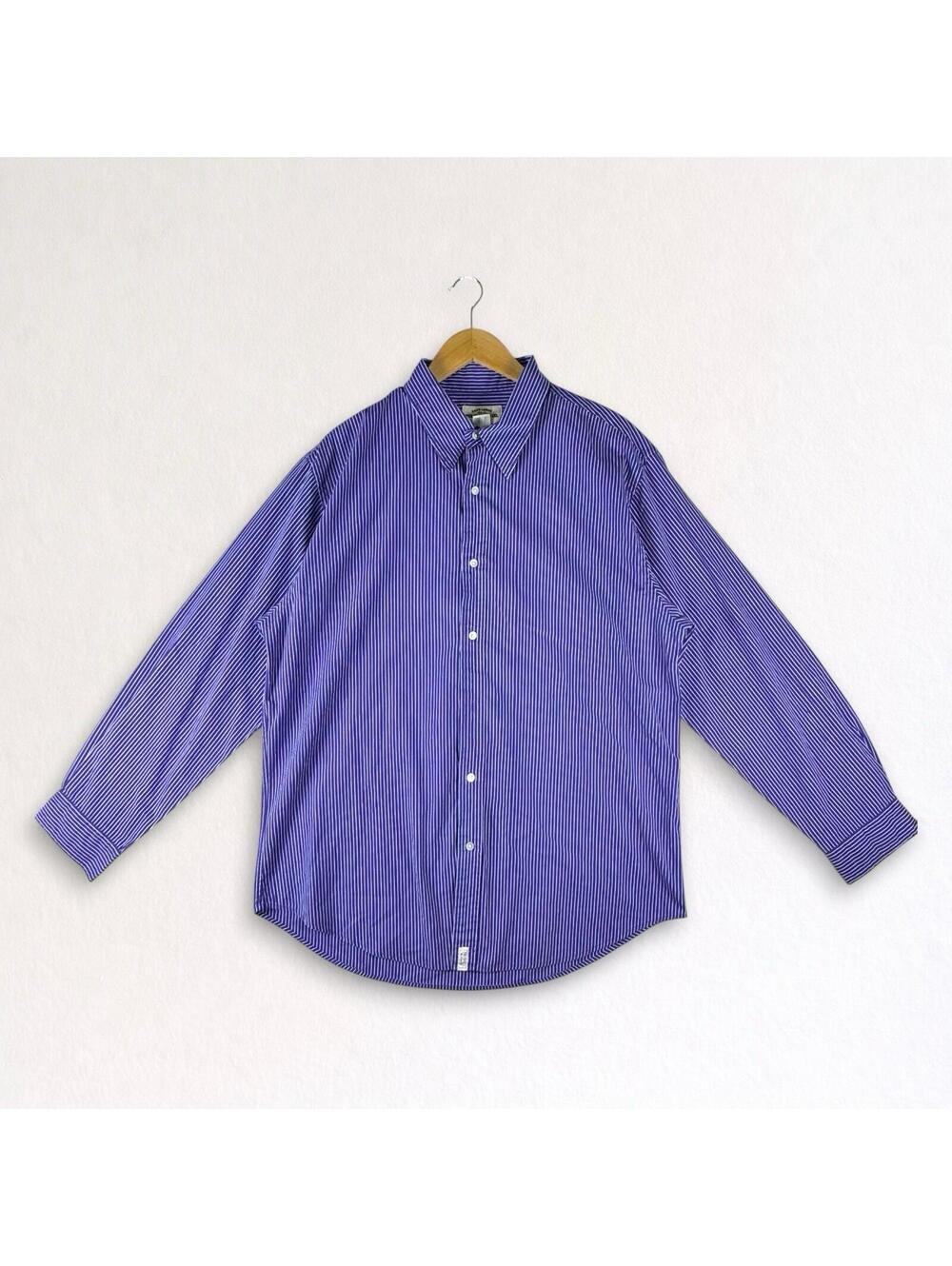 Polo Jeans Co. Sz XL Ralph Lauren Striped Purple Button Up Shirt